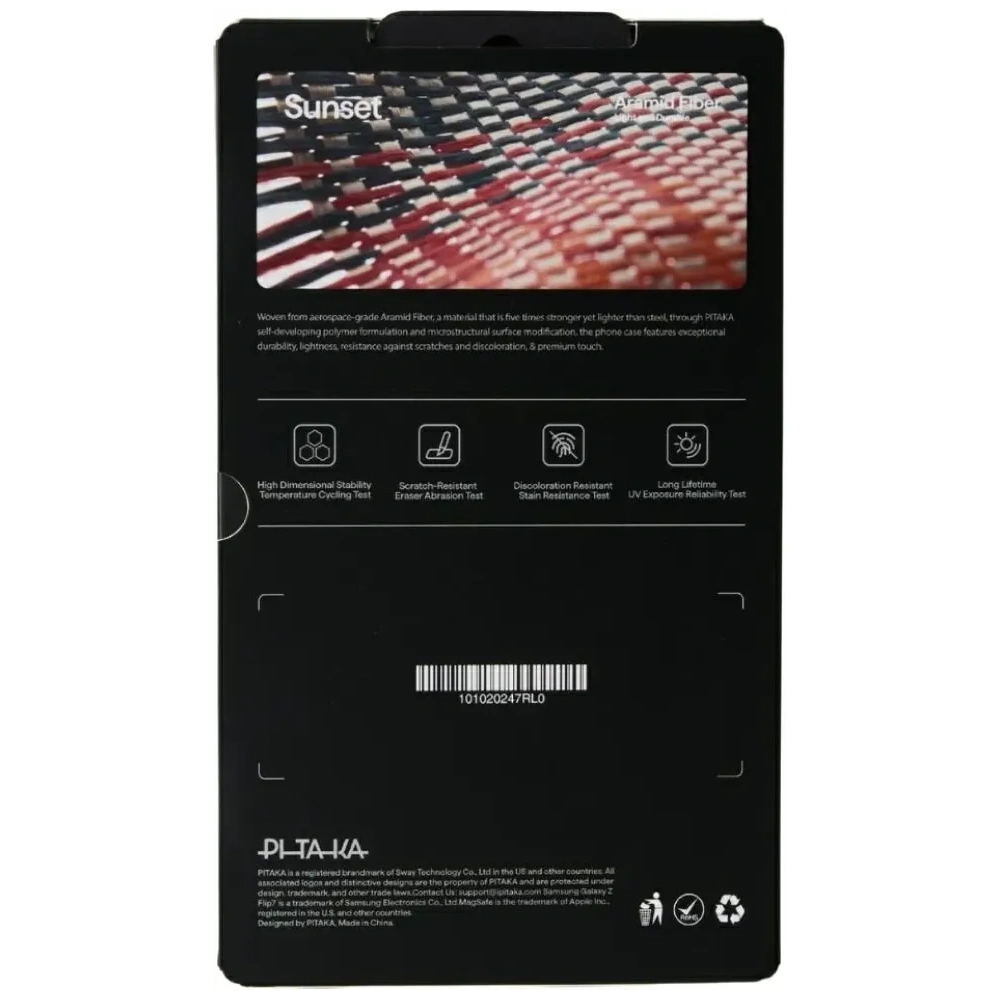 Etui PITAKA Ultra-Slim MagSafe do Samsung Galaxy Z Flip7 sunset