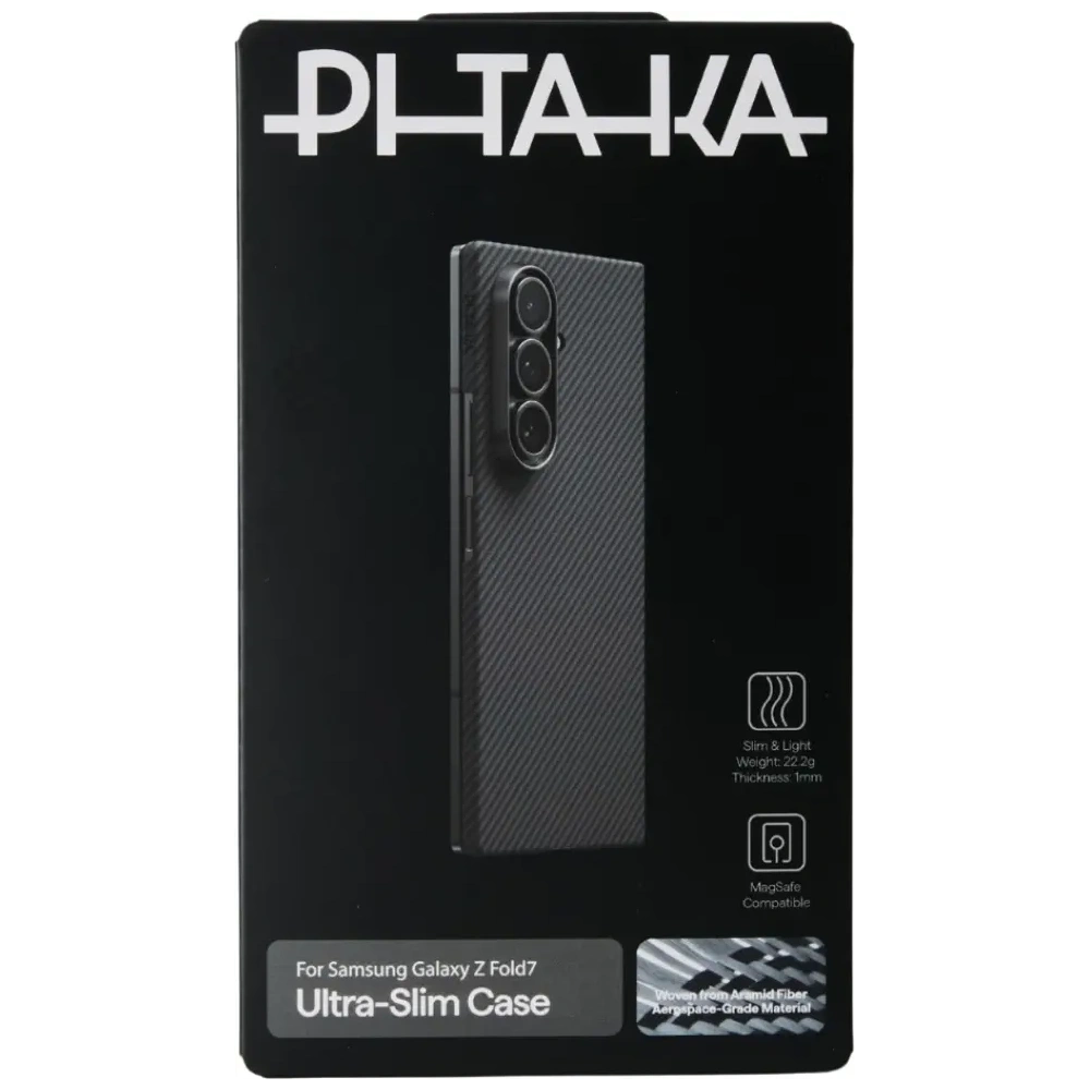 Etui PITAKA Ultra-Slim MagSafe do Samsung Galaxy Z Fold7 czarno szary