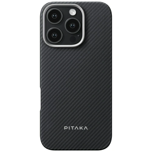 Etui PITAKA Ultra-Slim MagSafe do Apple iPhone 16 Pro czarno szary