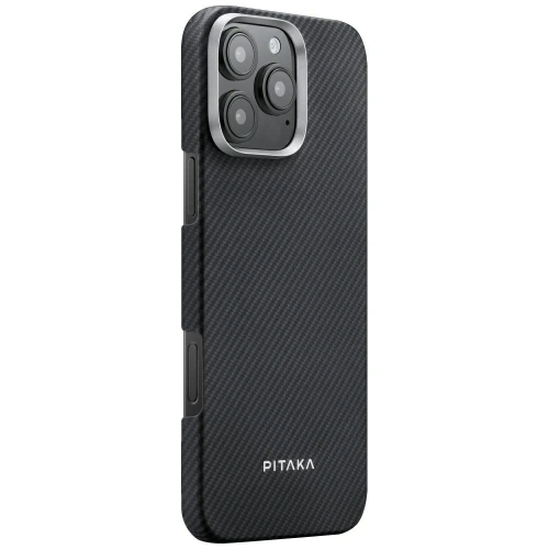Etui PITAKA Ultra-Slim MagSafe do Apple iPhone 16 Pro czarno szary