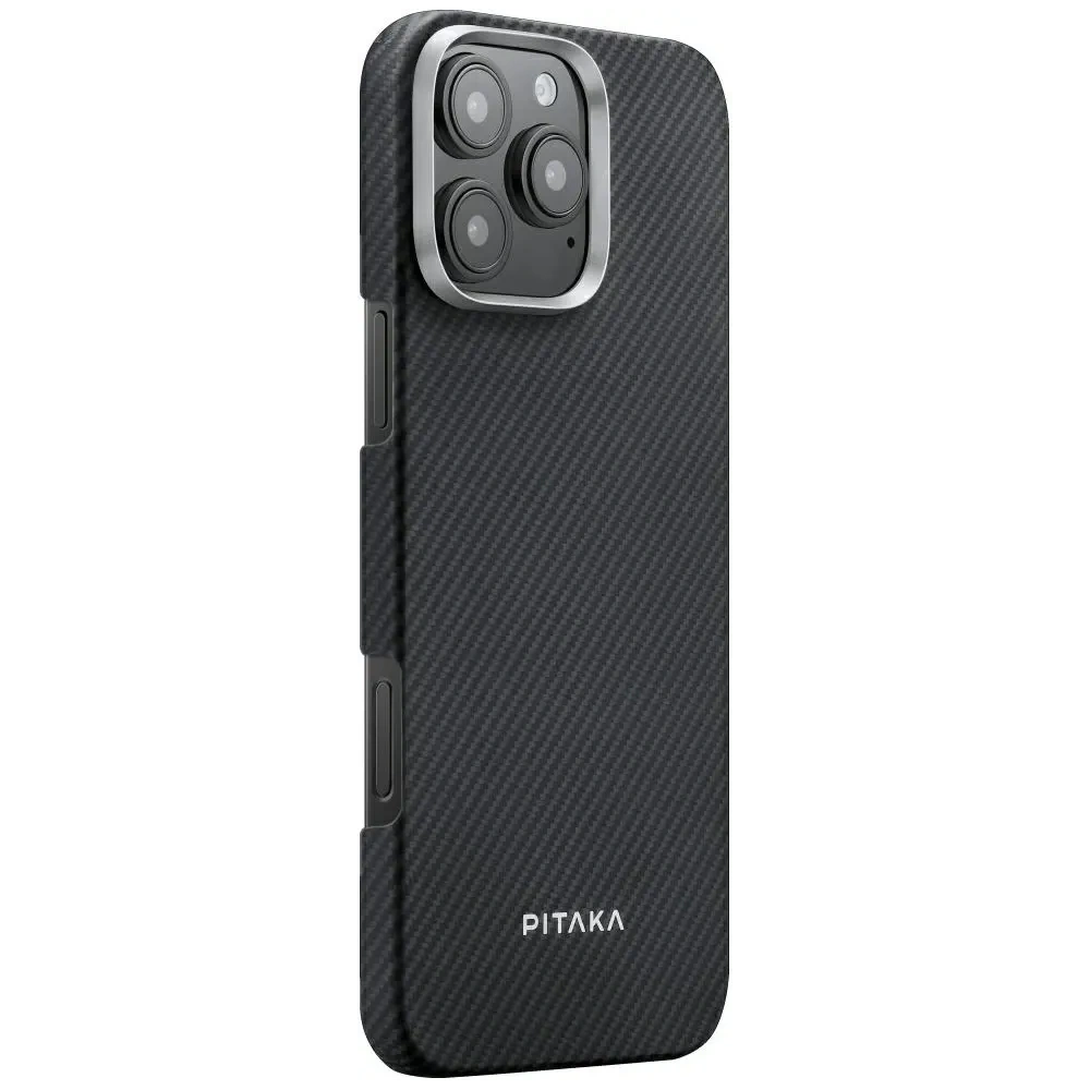 Etui PITAKA Ultra-Slim MagSafe do Apple iPhone 16 Pro czarno szary