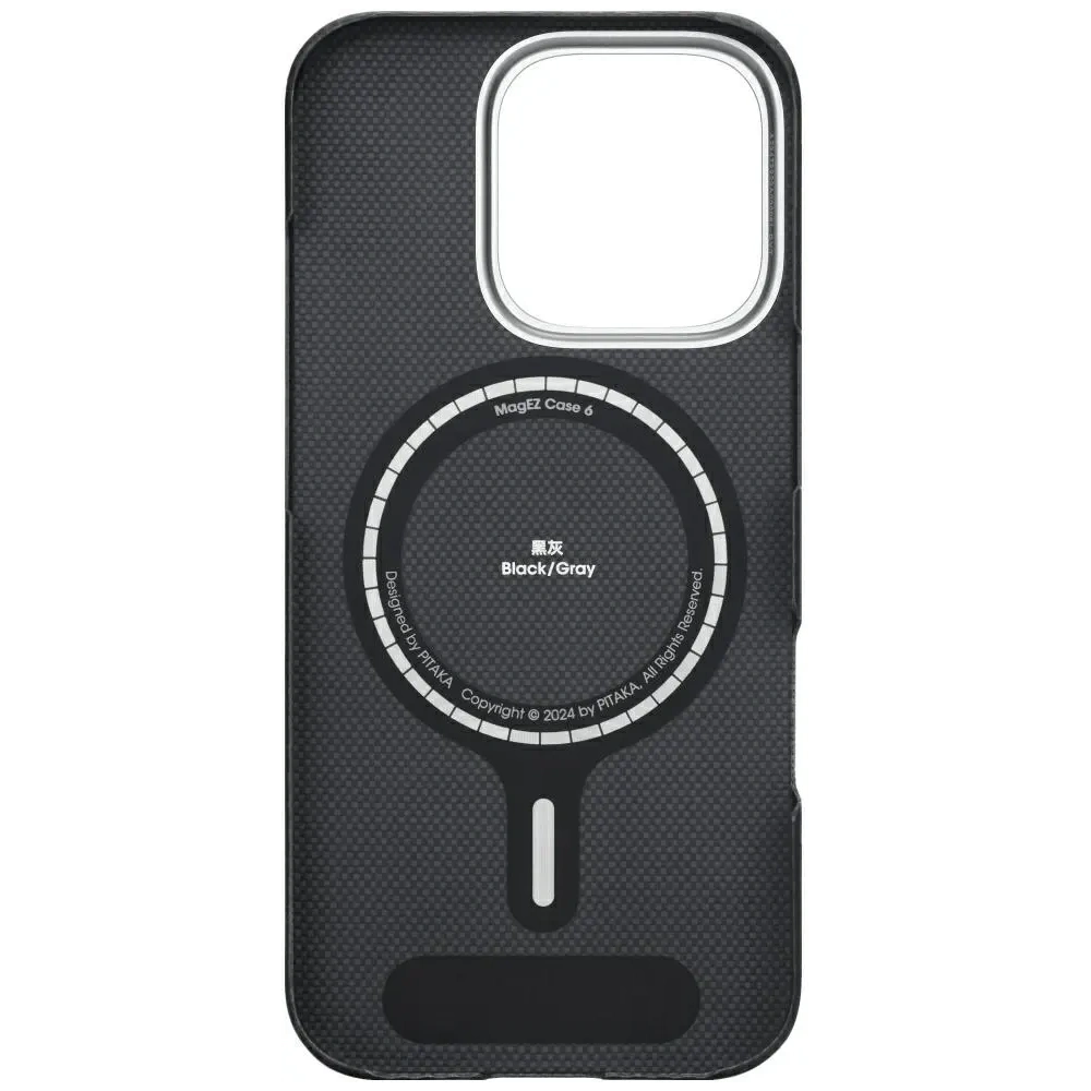 Etui PITAKA Ultra-Slim MagSafe do Apple iPhone 16 Pro czarno szary