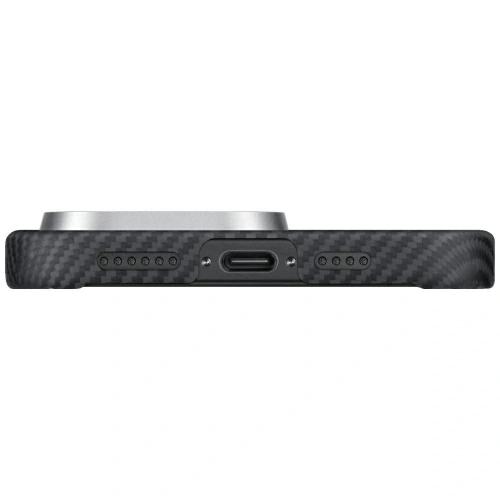 Etui PITAKA Ultra-Slim MagSafe do Apple iPhone 16 Pro czarno szary