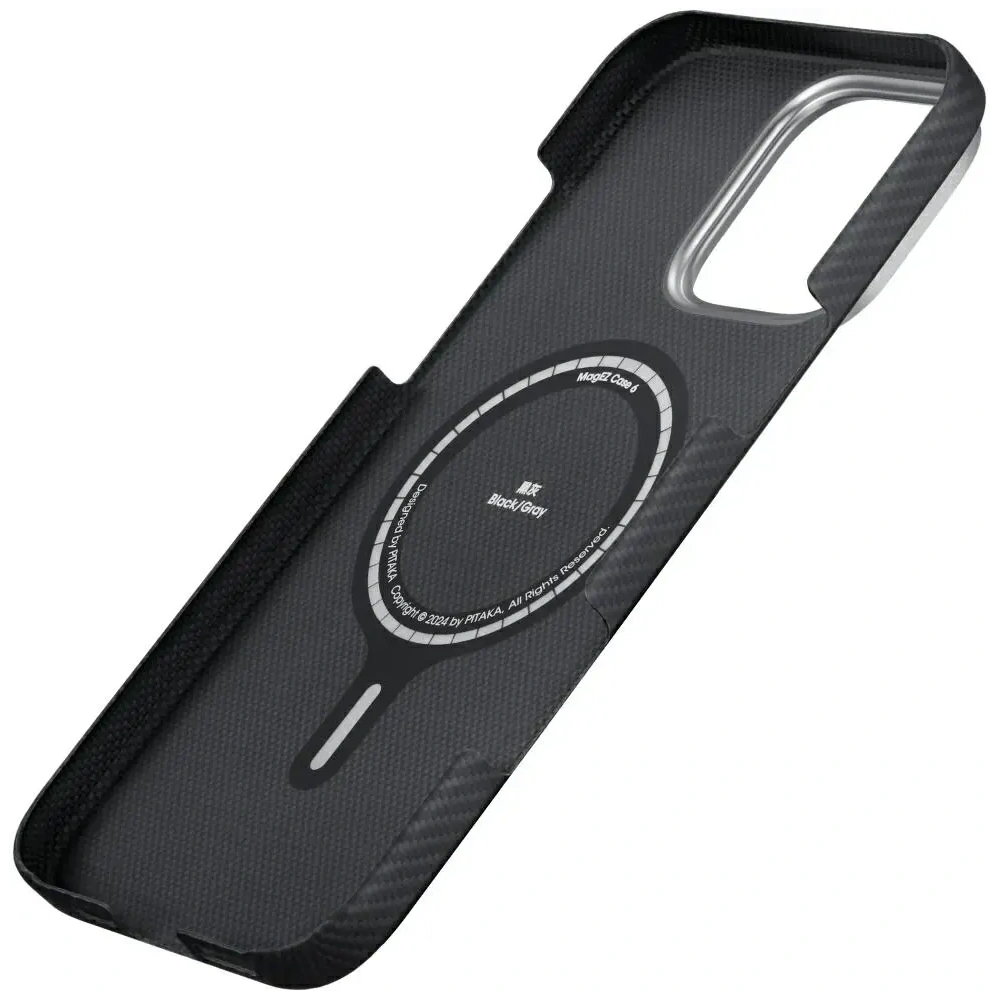 Etui PITAKA Ultra-Slim MagSafe do Apple iPhone 16 Pro Max czarno szary