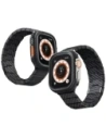 Pasek PITAKA Carbon Fiber Modern do Apple Watch 1/2/3/4/5/6/7/8/9/10/11/SE/SE 3/Ultra/Ultra 2/Ultra 3 czarno szary