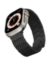 Pasek PITAKA Carbon Fiber Modern do Apple Watch 1/2/3/4/5/6/7/8/9/10/11/SE/SE 3/Ultra/Ultra 2/Ultra 3 czarno szary