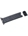 Pasek PITAKA Carbon Fiber Modern do Apple Watch 1/2/3/4/5/6/7/8/9/10/11/SE/SE 3/Ultra/Ultra 2/Ultra 3 czarno szary