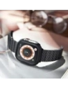 Pasek PITAKA Carbon Fiber Modern do Apple Watch 1/2/3/4/5/6/7/8/9/10/11/SE/SE 3/Ultra/Ultra 2/Ultra 3 czarno szary