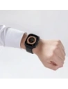 Pasek PITAKA Carbon Fiber Modern do Apple Watch 1/2/3/4/5/6/7/8/9/10/11/SE/SE 3/Ultra/Ultra 2/Ultra 3 czarno szary