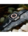 Pasek PITAKA Carbon Fiber Modern do Apple Watch 1/2/3/4/5/6/7/8/9/10/11/SE/SE 3/Ultra/Ultra 2/Ultra 3 czarno szary