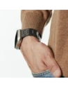 Pasek PITAKA Carbon Fiber Modern do Apple Watch 1/2/3/4/5/6/7/8/9/10/11/SE/SE 3/Ultra/Ultra 2/Ultra 3 czarno szary