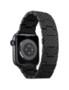 Pasek PITAKA Carbon Fiber Retro do Apple Watch 1/2/3/4/5/6/7/8/9/10/11/SE/SE 3/Ultra/Ultra 2/Ultra 3 czarno szary