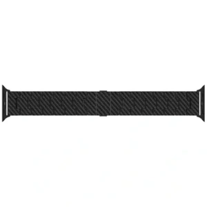 Pasek PITAKA Carbon Fiber Retro do Apple Watch 1/2/3/4/5/6/7/8/9/10/11/SE/SE 3/Ultra/Ultra 2/Ultra 3 czarno szary