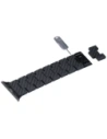 Pasek PITAKA Carbon Fiber Retro do Apple Watch 1/2/3/4/5/6/7/8/9/10/11/SE/SE 3/Ultra/Ultra 2/Ultra 3 czarno szary