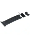 Pasek PITAKA Carbon Fiber Retro do Apple Watch 1/2/3/4/5/6/7/8/9/10/11/SE/SE 3/Ultra/Ultra 2/Ultra 3 czarno szary