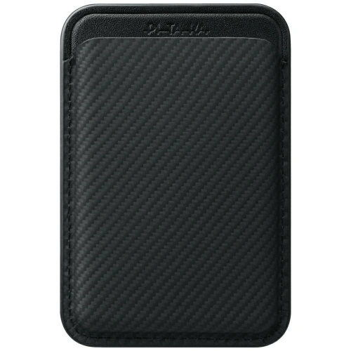 Portfel magnetyczny PITAKA Woven Wallet MagSafe czarno szary