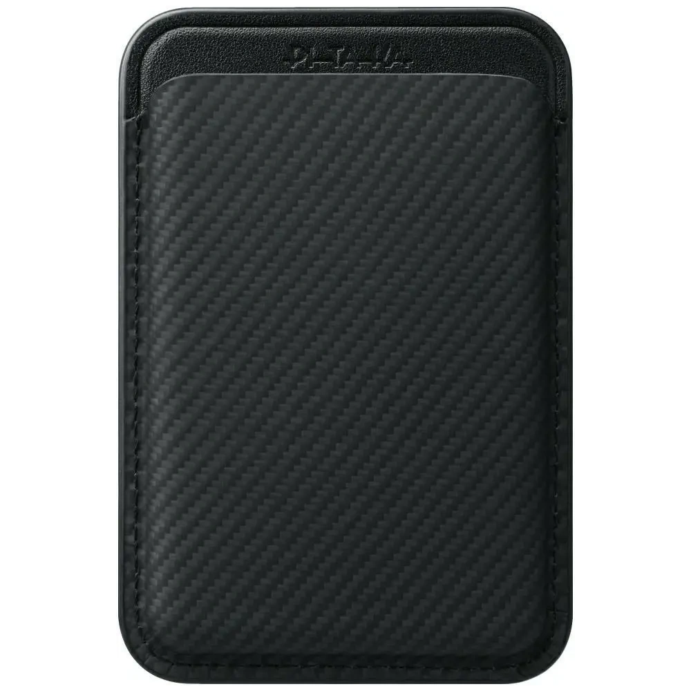 Portfel magnetyczny PITAKA Woven Wallet MagSafe czarno szary