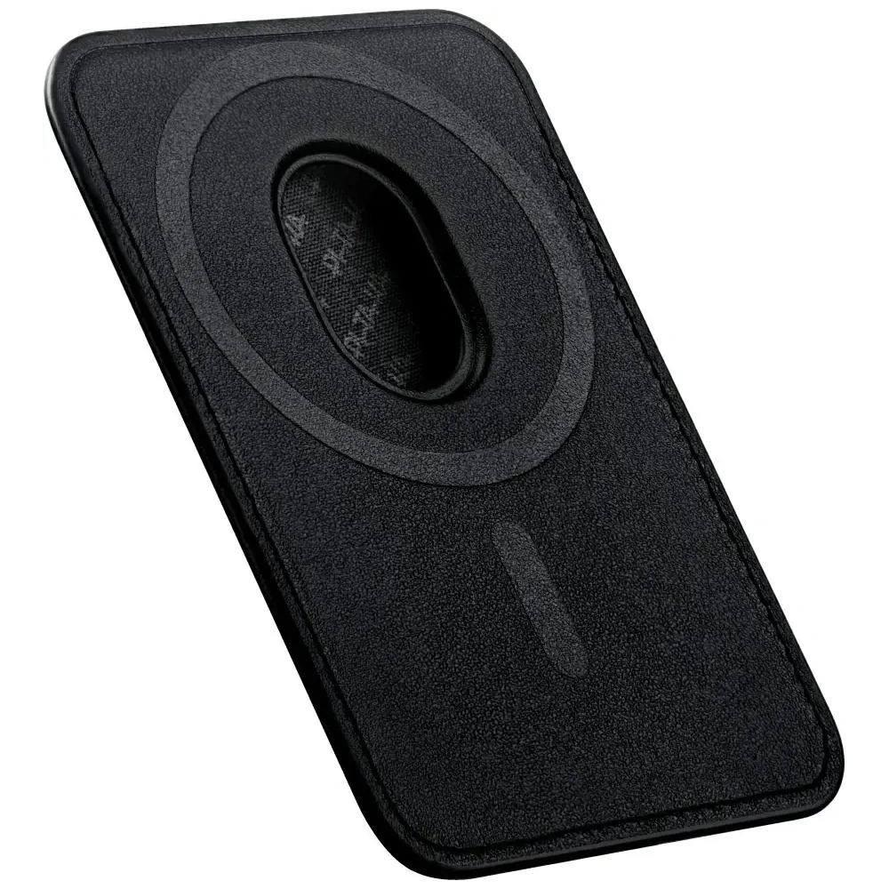 Portfel magnetyczny PITAKA Woven Wallet MagSafe czarno szary