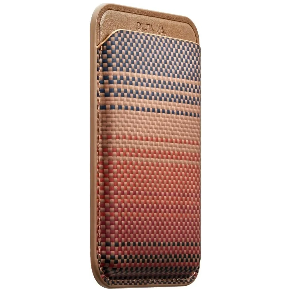 Portfel magnetyczny PITAKA Woven Wallet MagSafe sunset