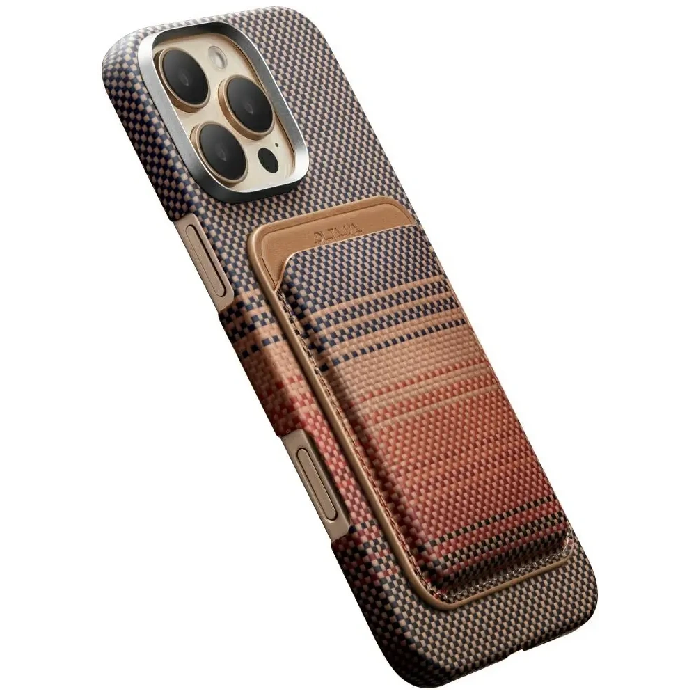 Portfel magnetyczny PITAKA Woven Wallet MagSafe sunset