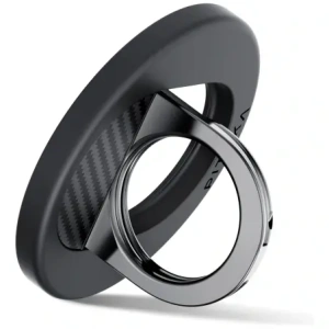 Uchwyt magnetyczny na palec PITAKA MagEZ Grip 3 MagSafe z funkcją podstawki czarno szary