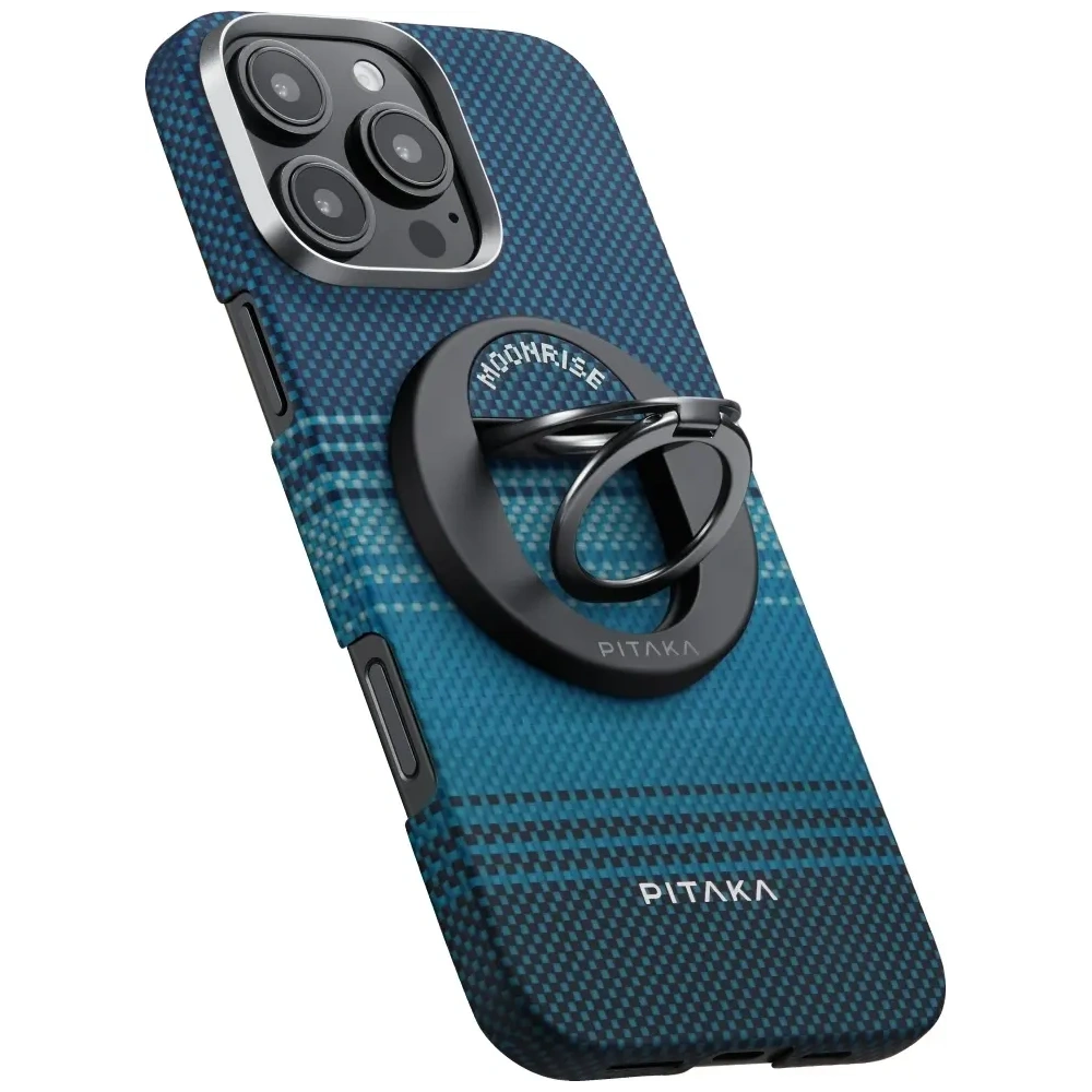 Uchwyt magnetyczny na palec PITAKA MagEZ Grip 3 MagSafe z funkcją podstawki moonrise