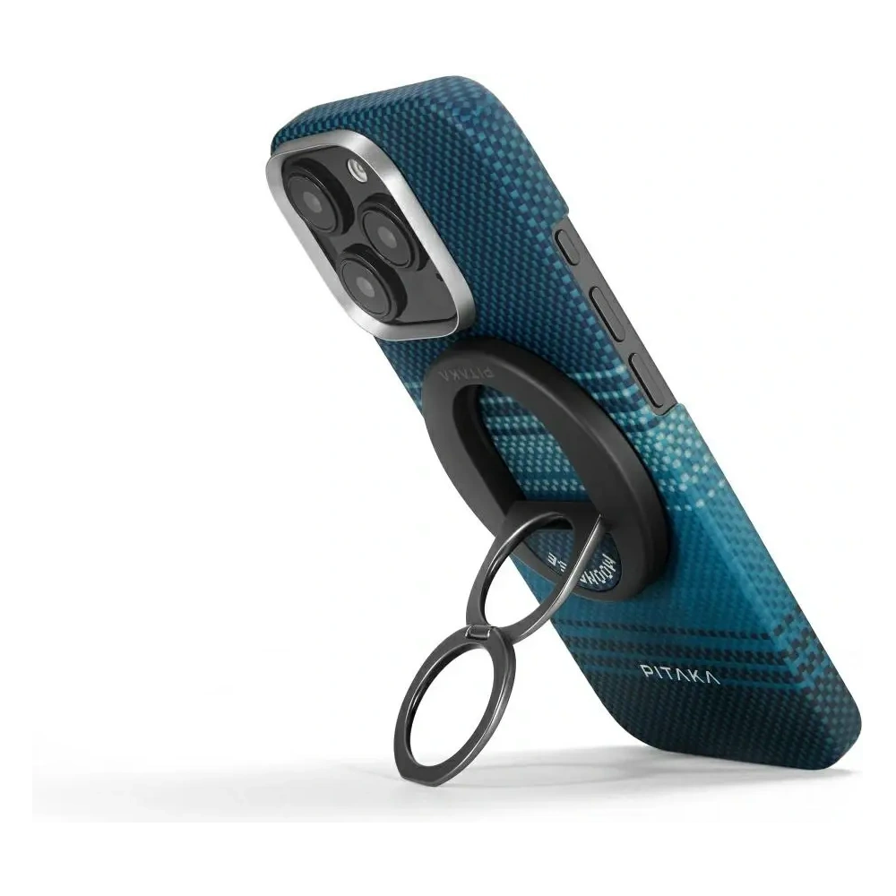 Uchwyt magnetyczny na palec PITAKA MagEZ Grip 3 MagSafe z funkcją podstawki moonrise