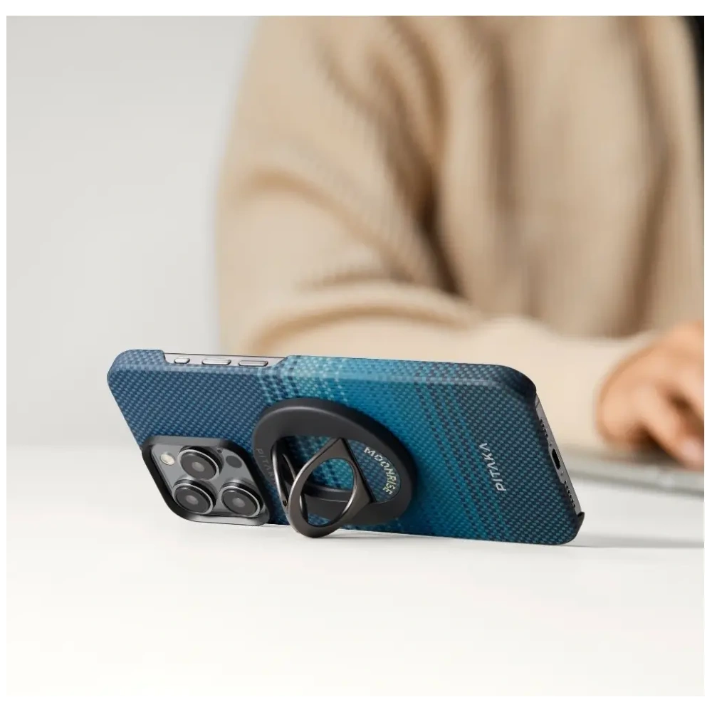 Uchwyt magnetyczny na palec PITAKA MagEZ Grip 3 MagSafe z funkcją podstawki moonrise