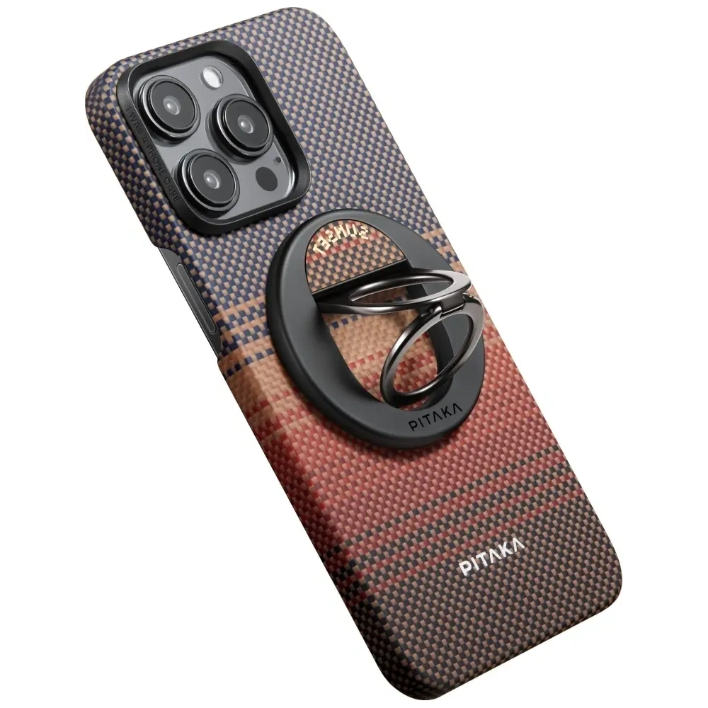 Uchwyt magnetyczny na palec PITAKA MagEZ Grip 3 MagSafe z funkcją podstawki sunset