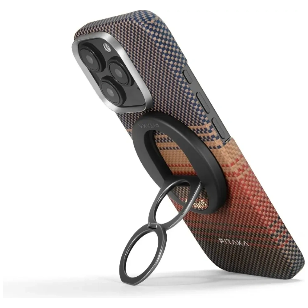 Uchwyt magnetyczny na palec PITAKA MagEZ Grip 3 MagSafe z funkcją podstawki sunset