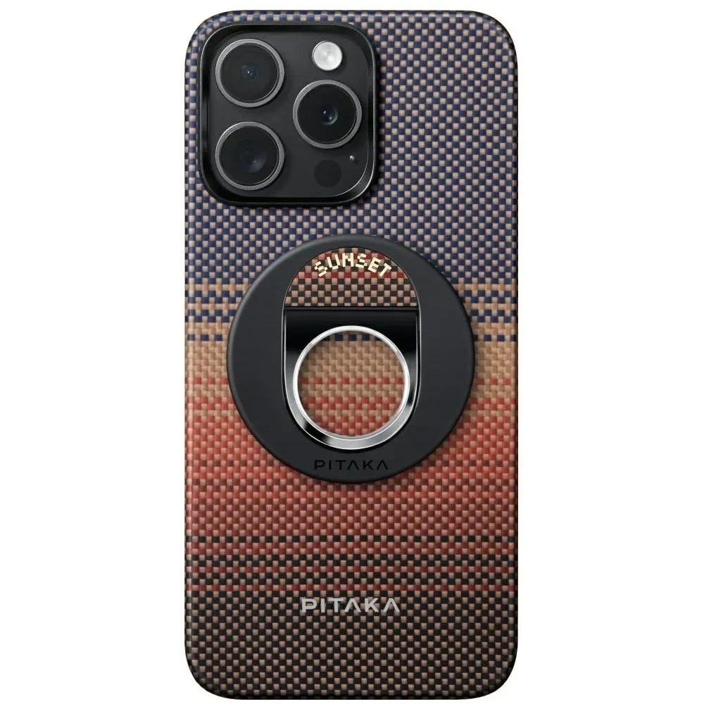 Uchwyt magnetyczny na palec PITAKA MagEZ Grip 3 MagSafe z funkcją podstawki sunset