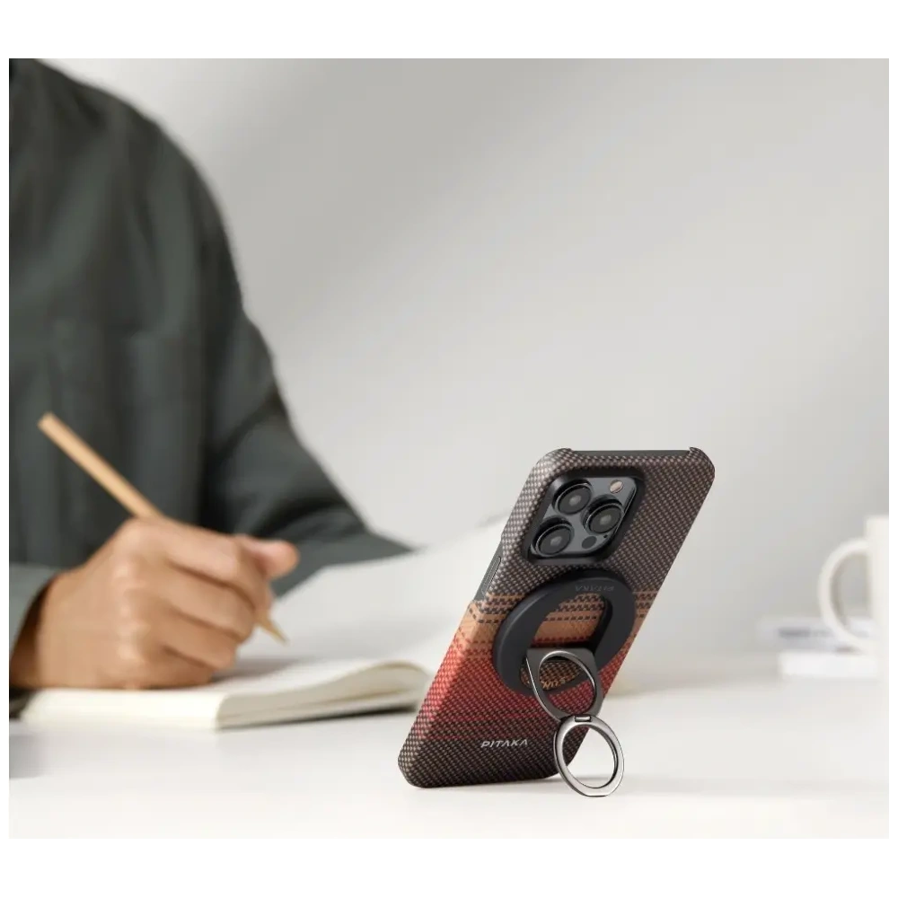 Uchwyt magnetyczny na palec PITAKA MagEZ Grip 3 MagSafe z funkcją podstawki sunset