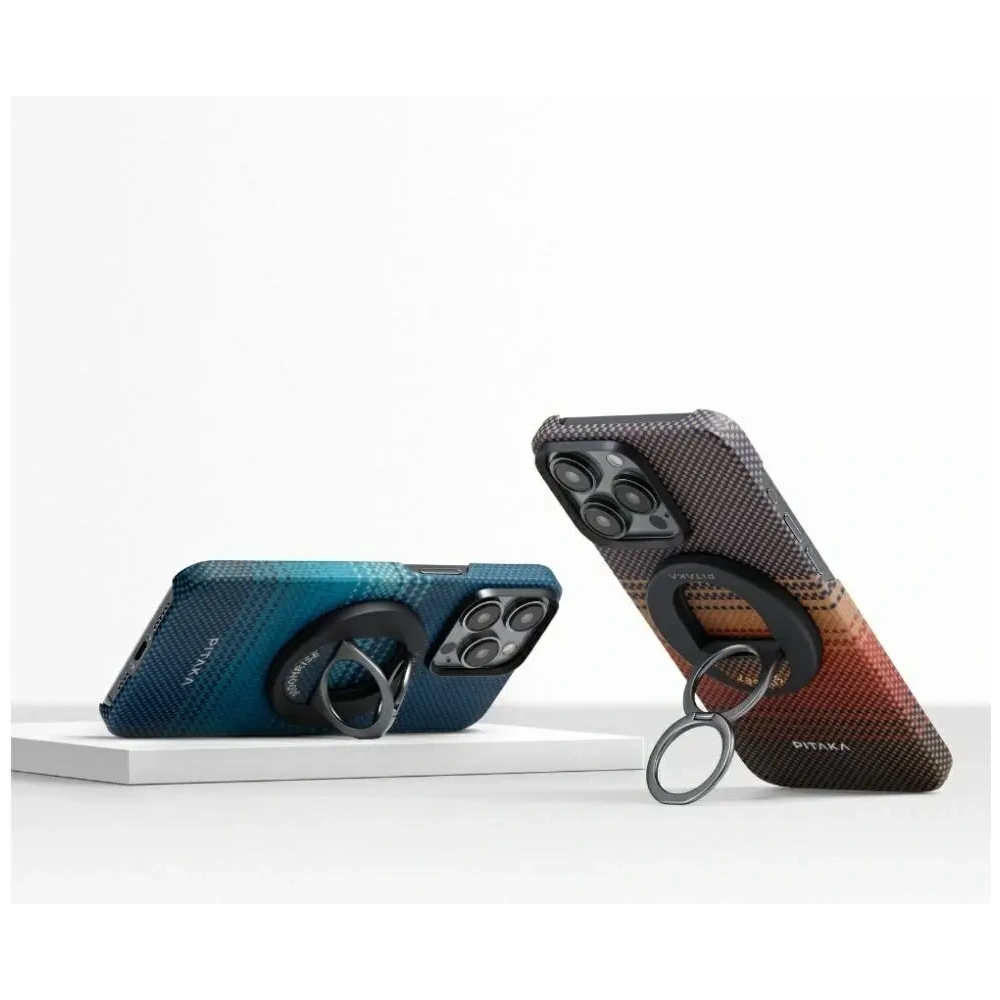 Uchwyt magnetyczny na palec PITAKA MagEZ Grip 3 MagSafe z funkcją podstawki sunset