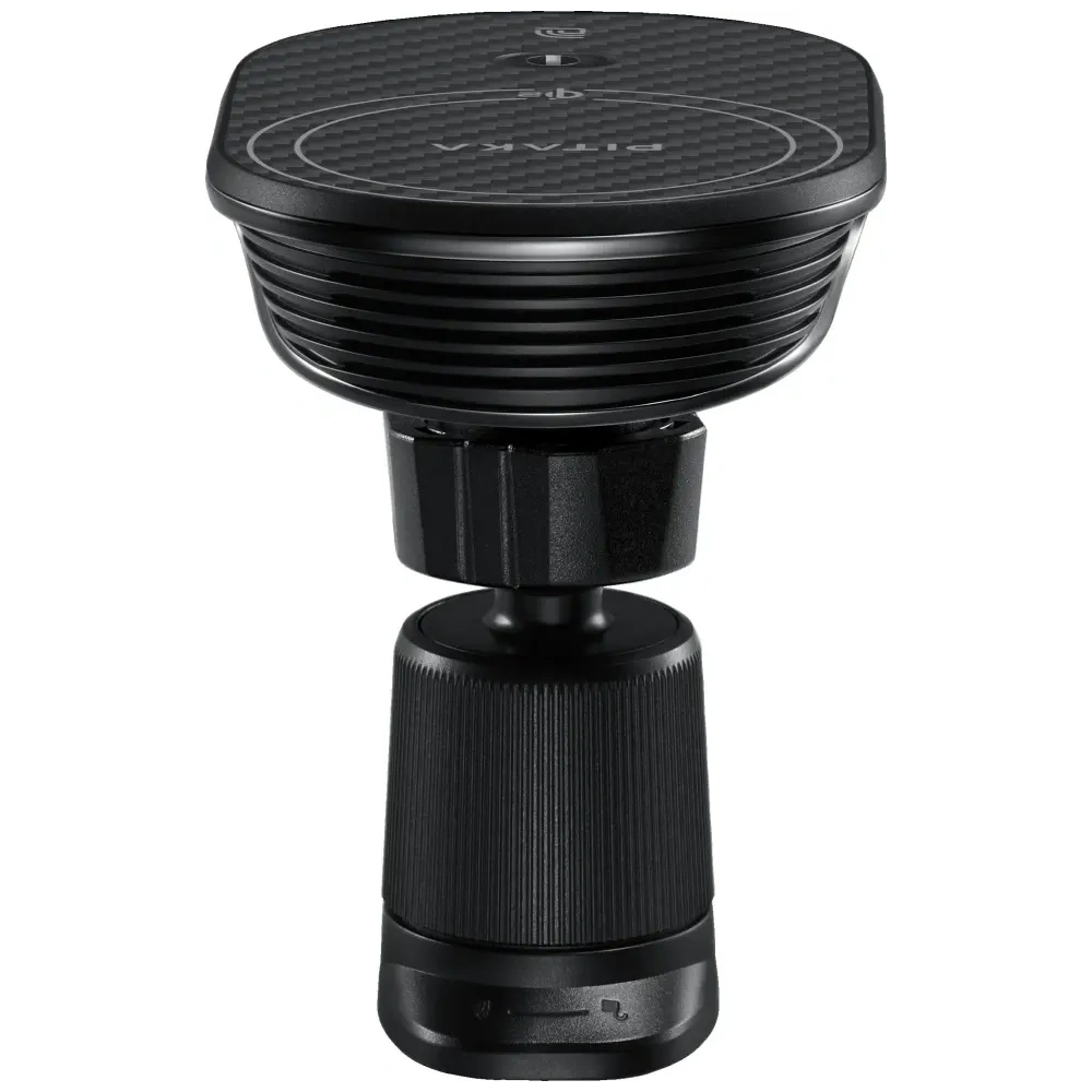 Uchwyt samochodowy z ładowarką bezprzewodową PITAKA MagEZ Pro 2 Qi2 15W NFC MagSafe czarno szary