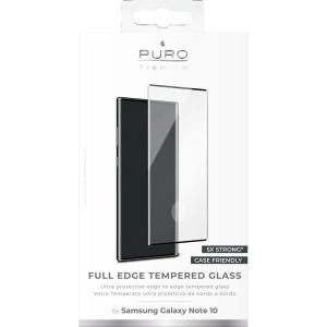 Kup Szkło hartowane PURO Premium Full Edge Tempered Glass Case Friendly Samsung Galaxy Note 10 (czarna ramka) - PUR101BLK - {ean13} - Sklep Home Screen