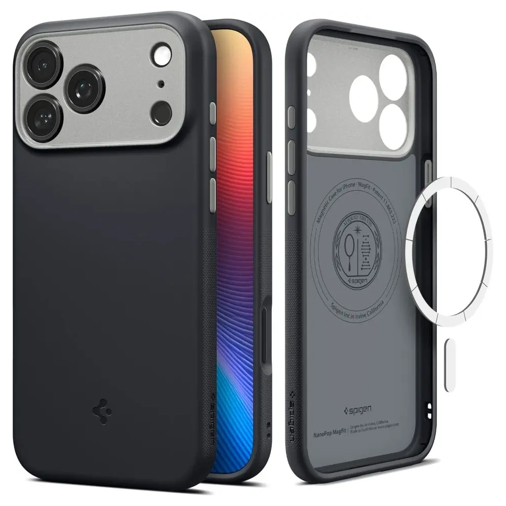 Etui Spigen Nano Pop Mag MagSafe do Apple iPhone 17 Pro Black Sesame