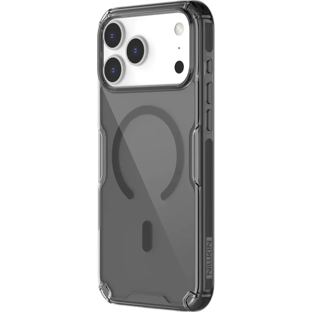 Etui Nillkin Nature TPU Pro Magnetic MagSafe do Apple iPhone 17 Pro Max półprzezroczyste-czarne