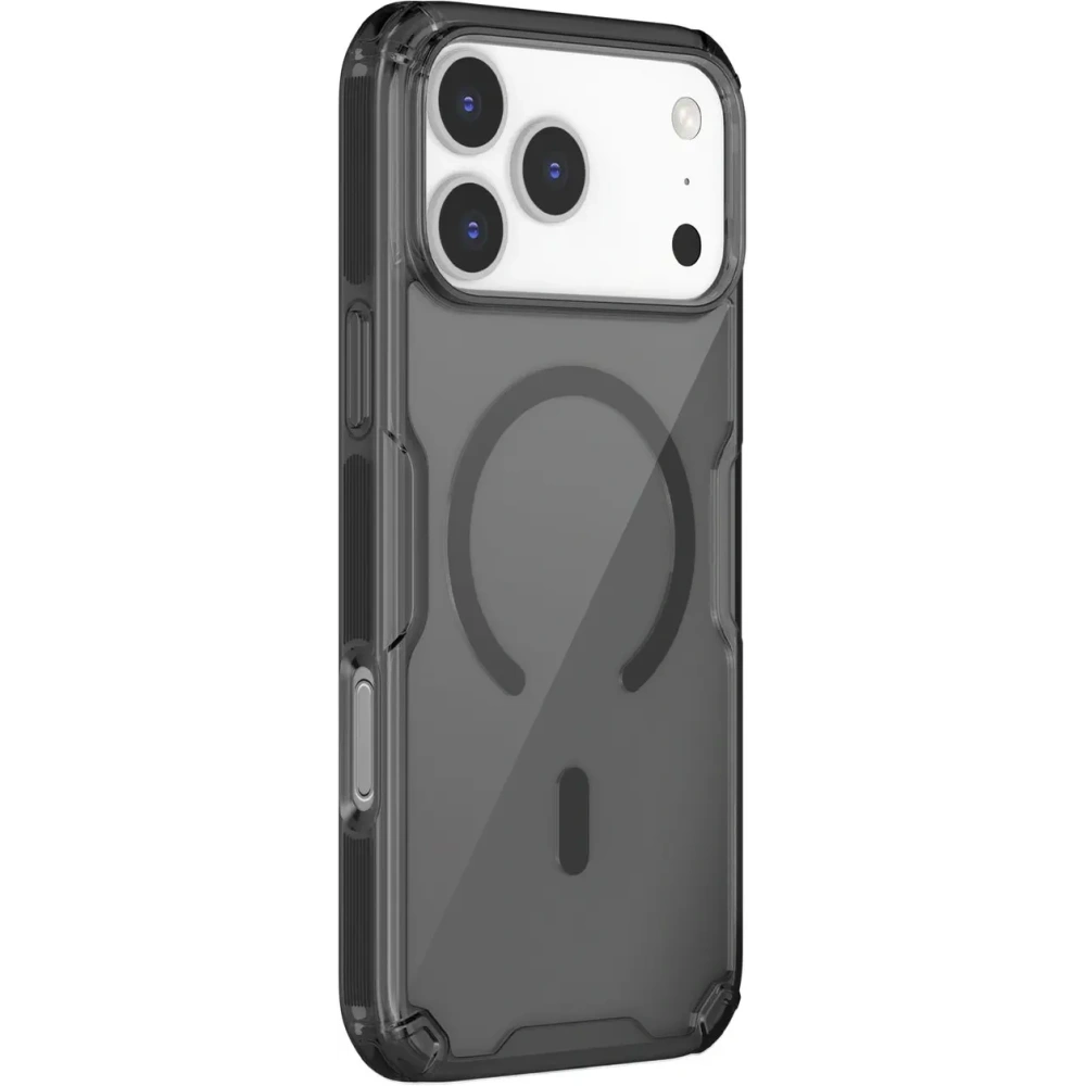 Etui Nillkin Nature TPU Pro Magnetic MagSafe do Apple iPhone 17 Pro Max półprzezroczyste-czarne
