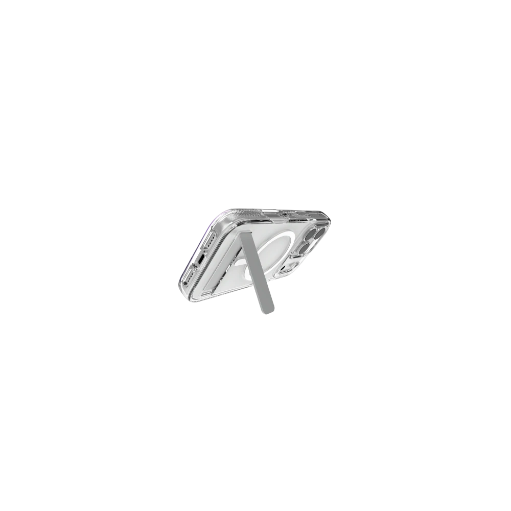 Etui ZAGG Crystal Palace Snap KS z podstawką do Apple iPhone 17 Pro MagSafe (clear)