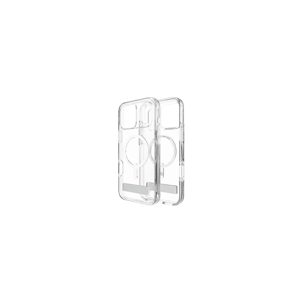 Etui ZAGG Crystal Palace Snap KS z podstawką do Apple iPhone 17 Pro Max MagSafe (clear)