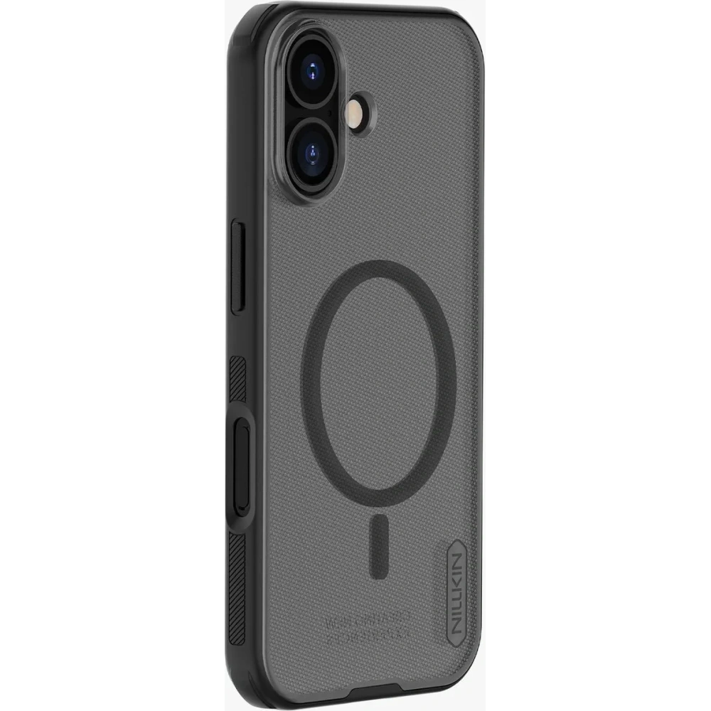 Etui Nillkin Super Frosted Shield Pro Magnetic MagSafe do Apple iPhone 17 półprzezroczyste-czarne