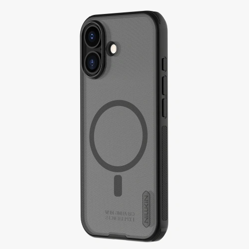 Etui Nillkin Super Frosted Shield Pro Magnetic MagSafe do Apple iPhone 17 półprzezroczyste-czarne