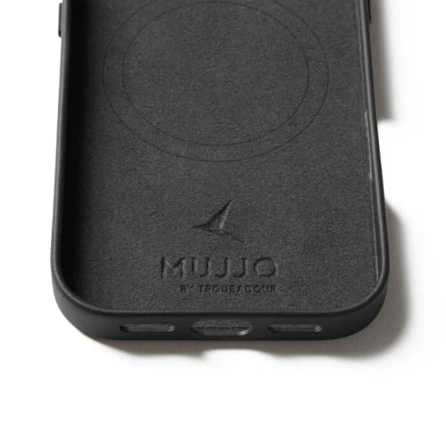 Etui Mujjo Leather Case do Apple iPhone 17 MagSafe (black)