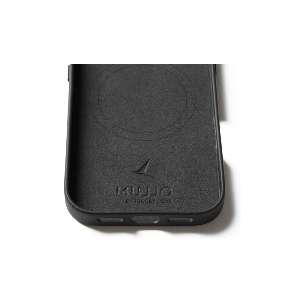 Etui Mujjo Leather Case do Apple iPhone 17 MagSafe (black)