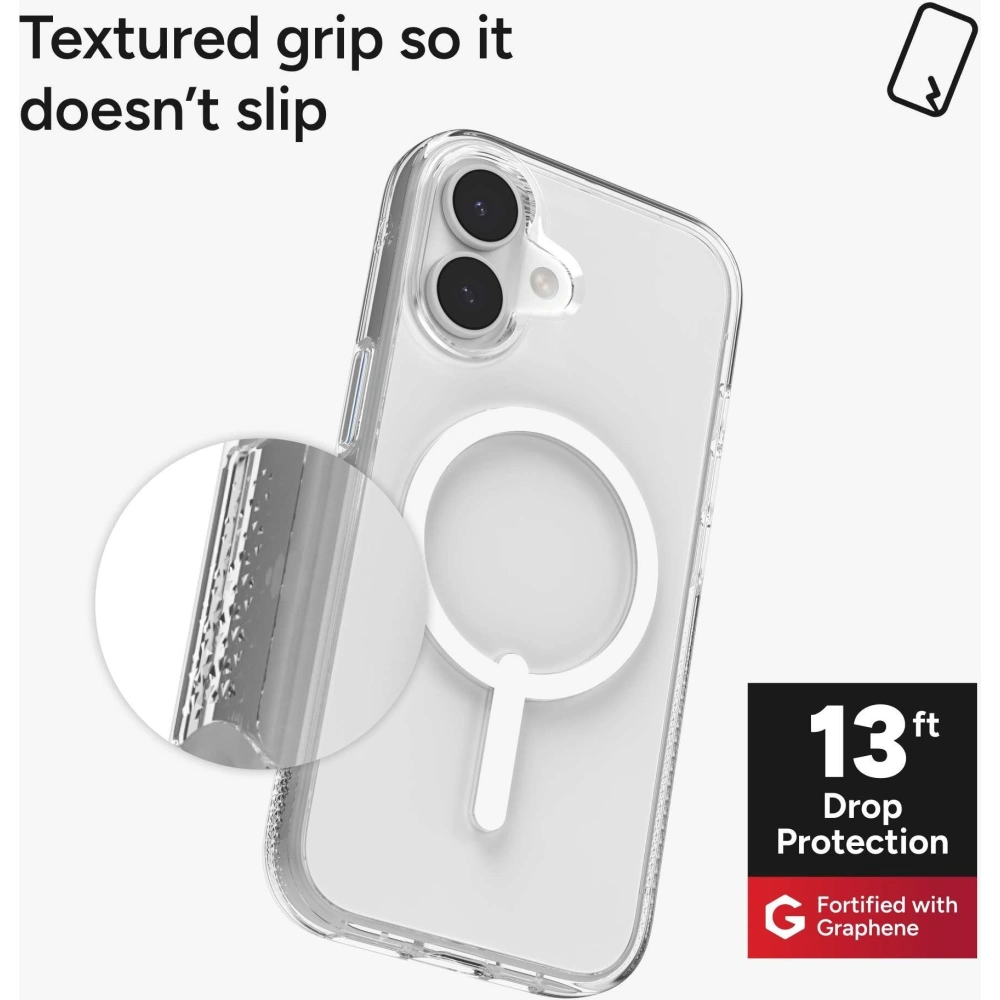 Etui ZAGG Crystal Palace Snap do Apple iPhone 17 MagSafe (clear)