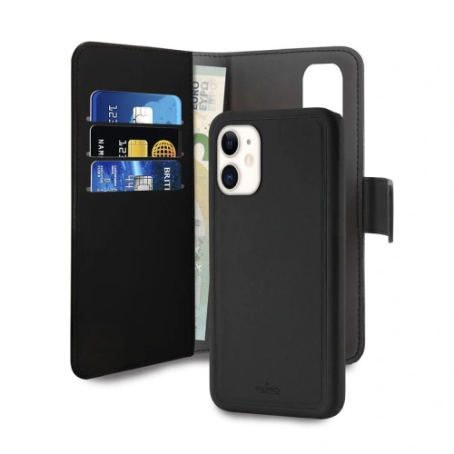 Kup Apple PURO Geldbörse Abnehmbare 2-in-1 Hülle iPhone 11 (schwarz) - PUR107BLK - {ean13} - Sklep Home Screen