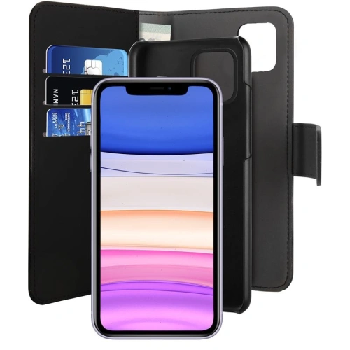 Kup Apple PURO Geldbörse Abnehmbare 2-in-1 Hülle iPhone 11 (schwarz) - PUR107BLK - {ean13} - Sklep Home Screen