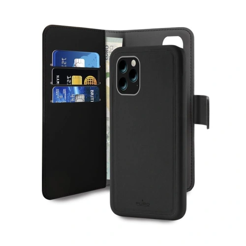 Kup Etui PURO Wallet Detachable 2w1 Apple iPhone 11 Pro Max (černý) - PUR108BLK - {ean13} - Sklep Home Screen