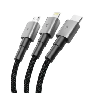 Kabel 3w1 Tech-Protect Ultraboost Dna 3in1 USB-A / Lightning, USB-C, Micro USB Cable 3a 120cm Iron Grey