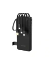 Powerbank Dudao K11 10000mAh z wbudowanymi kablami czarny Powerbank Dudao K11 10000mAh z wbudowanymi kablami czarny